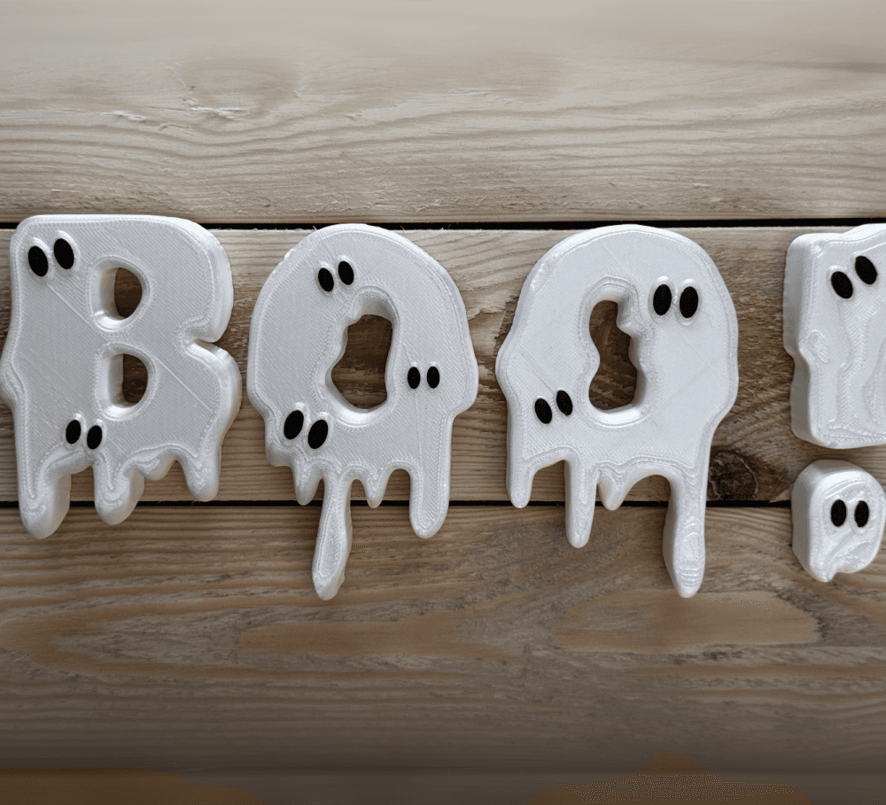 Boo! (wall mounted word/art) 3d model