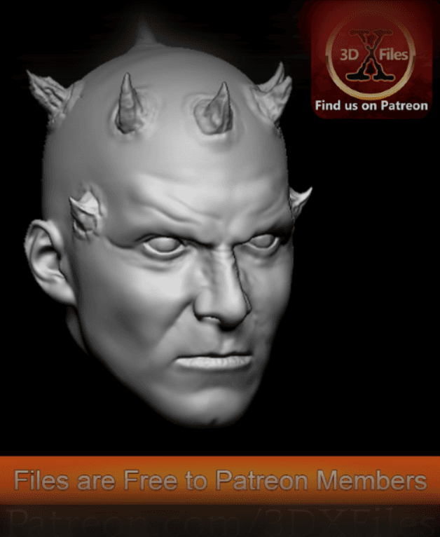 Hot Toys Star wars Action Figure Head - Darth Maul Black Series  3d model