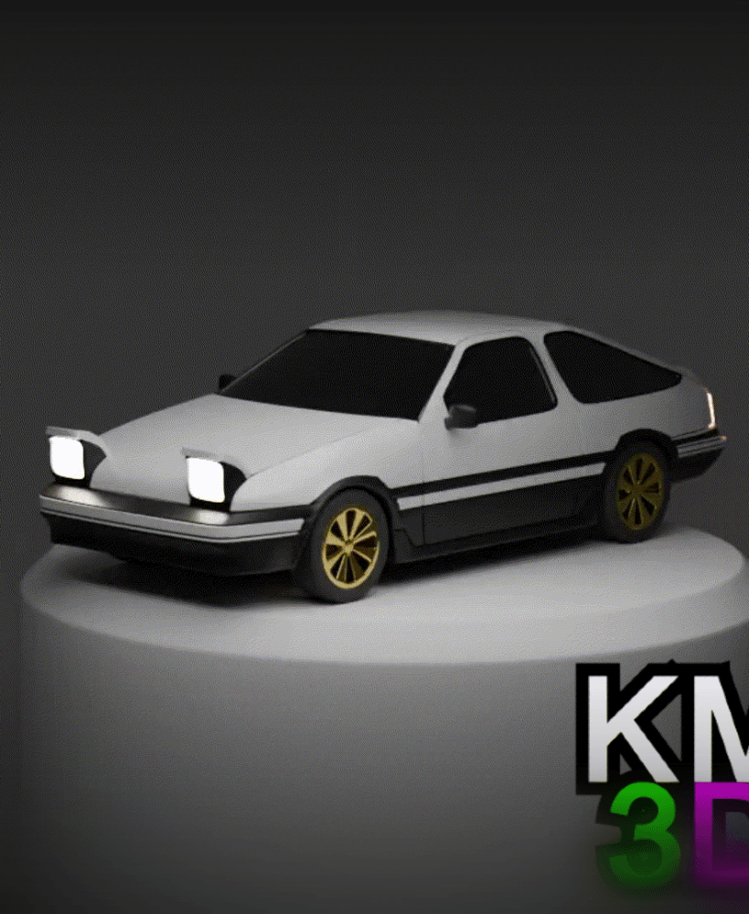 Toyota AE86 3d model