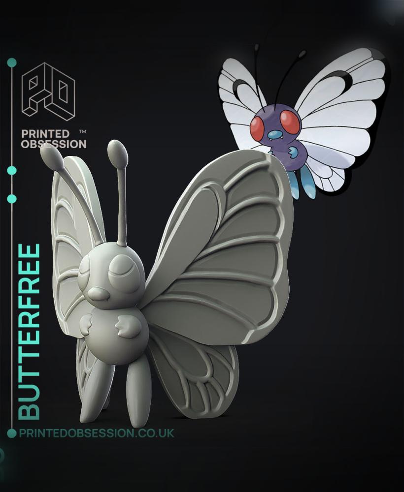 Butterfree - Pokemon - Fan Art 3d model