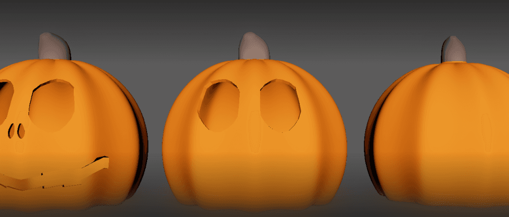 Halloween - Pumpkin Base Models. 3d model