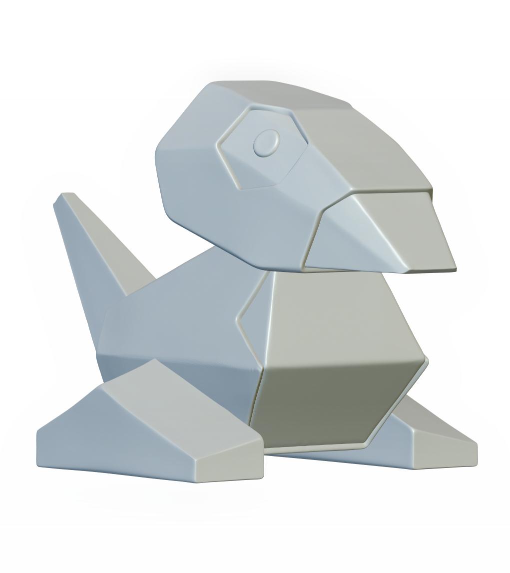 Pokemon Porygon #137 - Optimized for 3D Printing 3d model