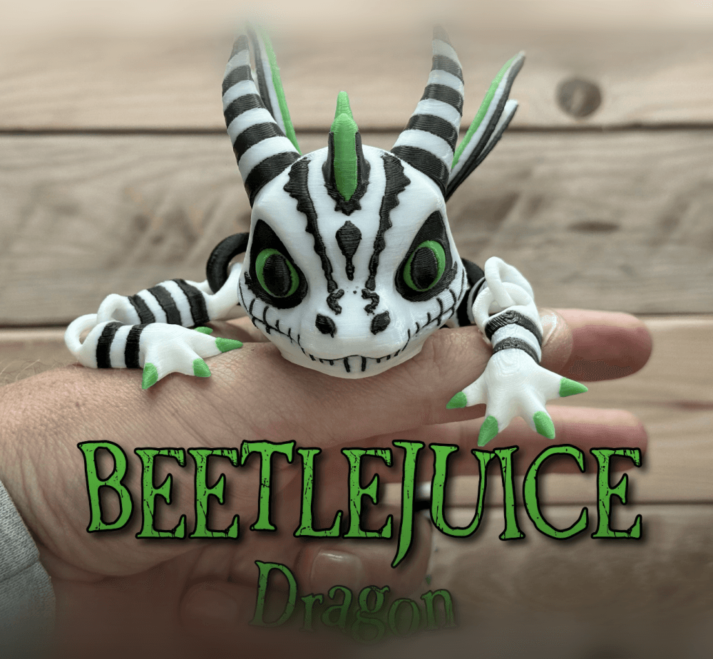 Beetlejuice Inspired Dragon 3d model