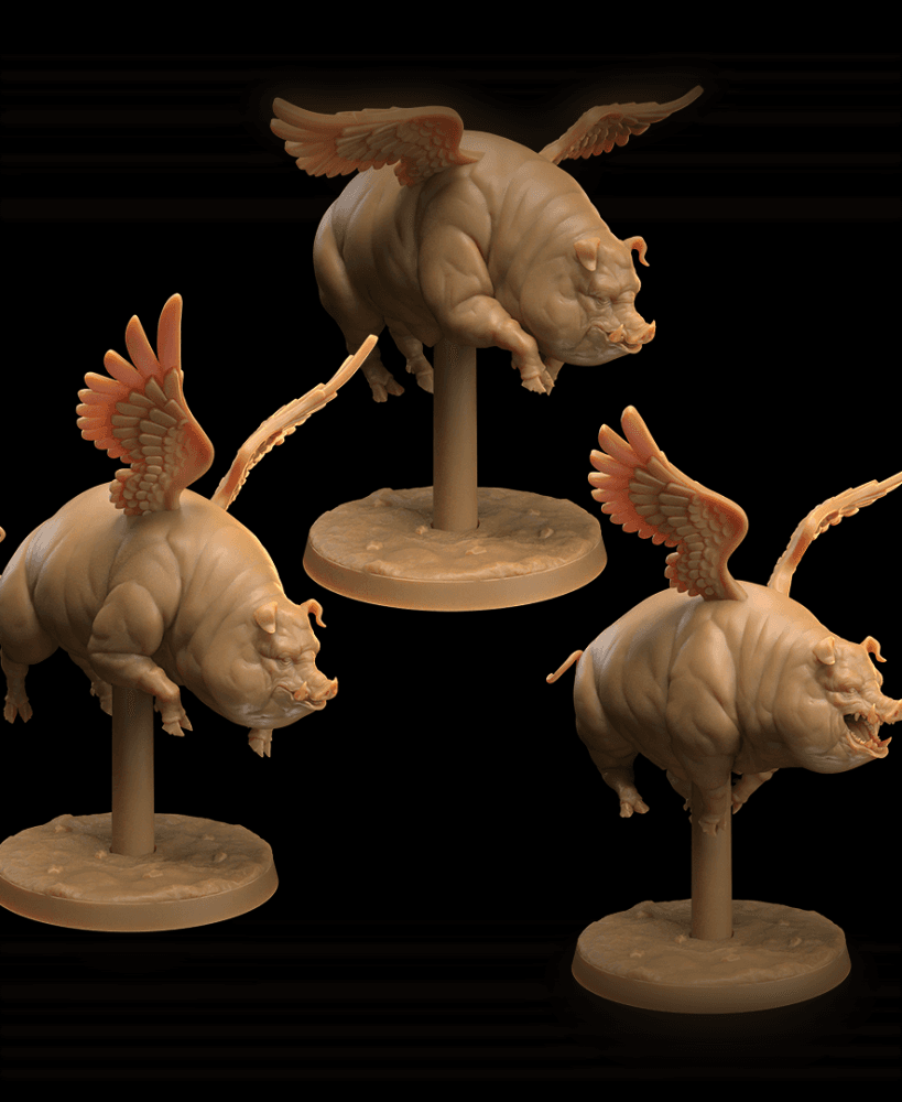 Flying Pigs 3d model