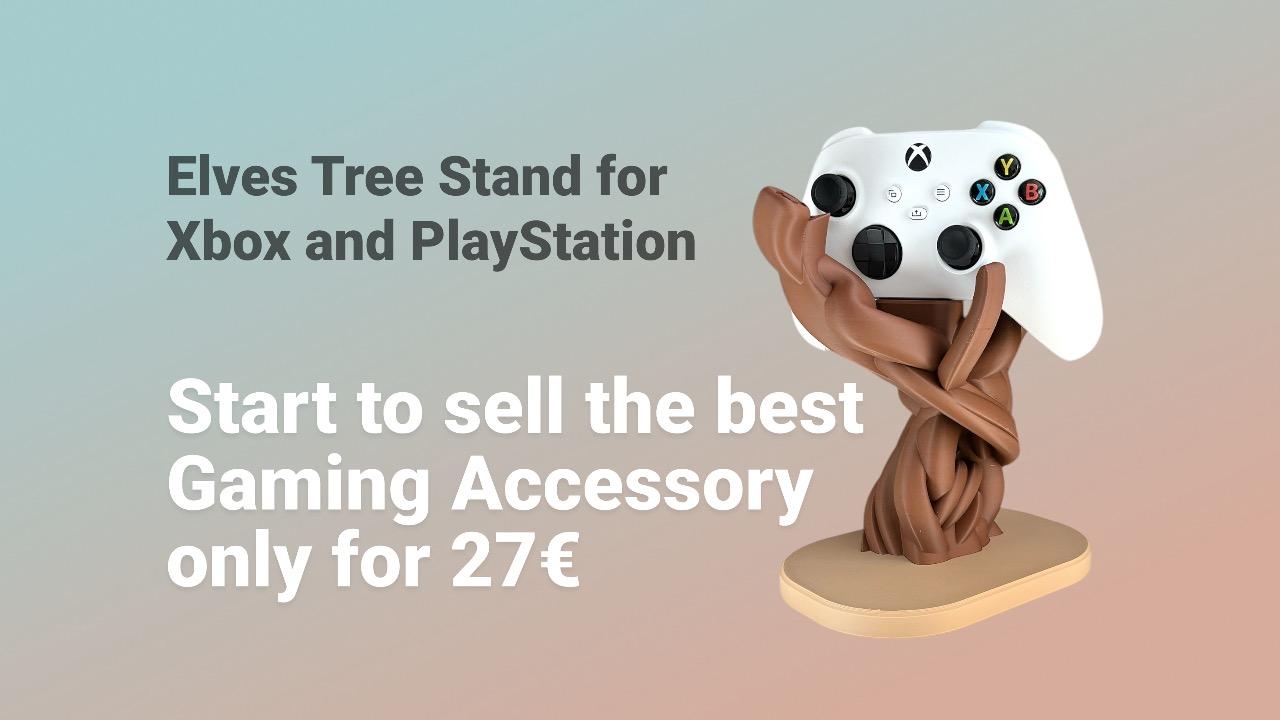 The Elf Tree Gaming Stand, inspired by Lord of the Rings and other fantasy films, as well as games etc.