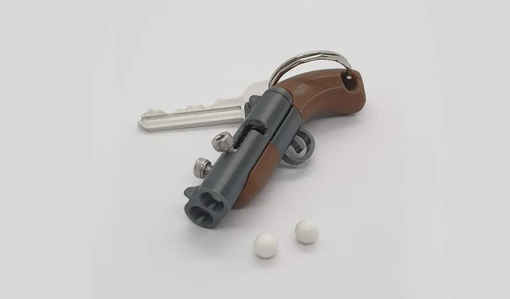 Double Barrel Shotgun Keychain Toy