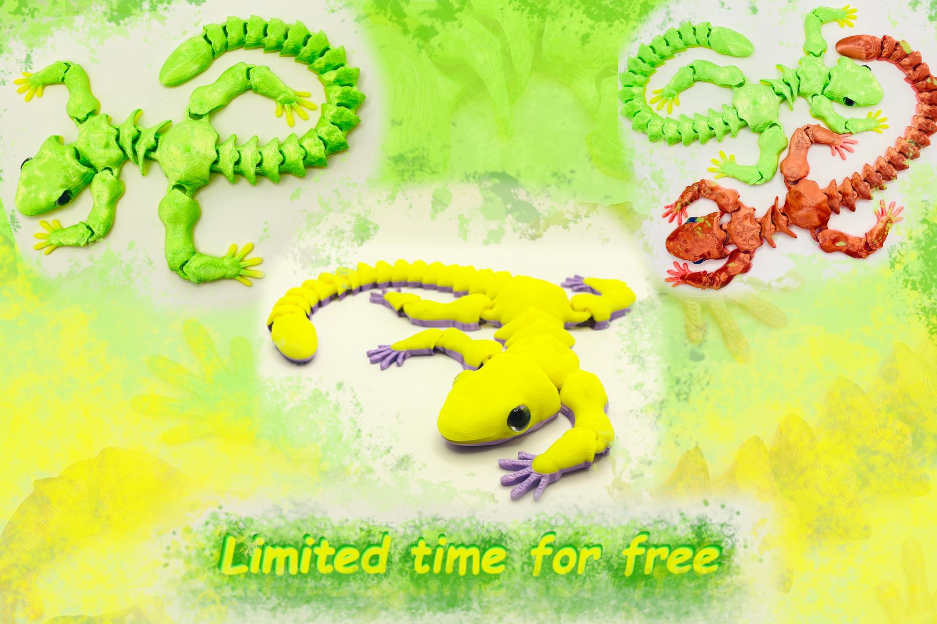 Funny Lizard - articulated fidget toy - NOW AVAILABLE