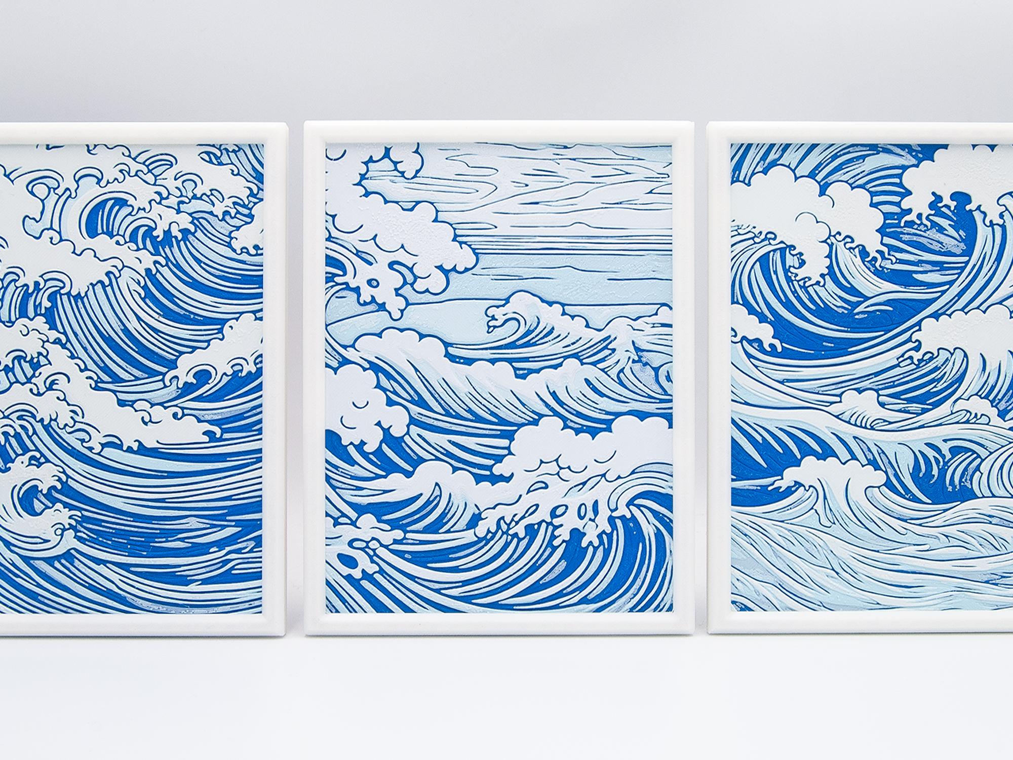 Wave Wall Art Frames