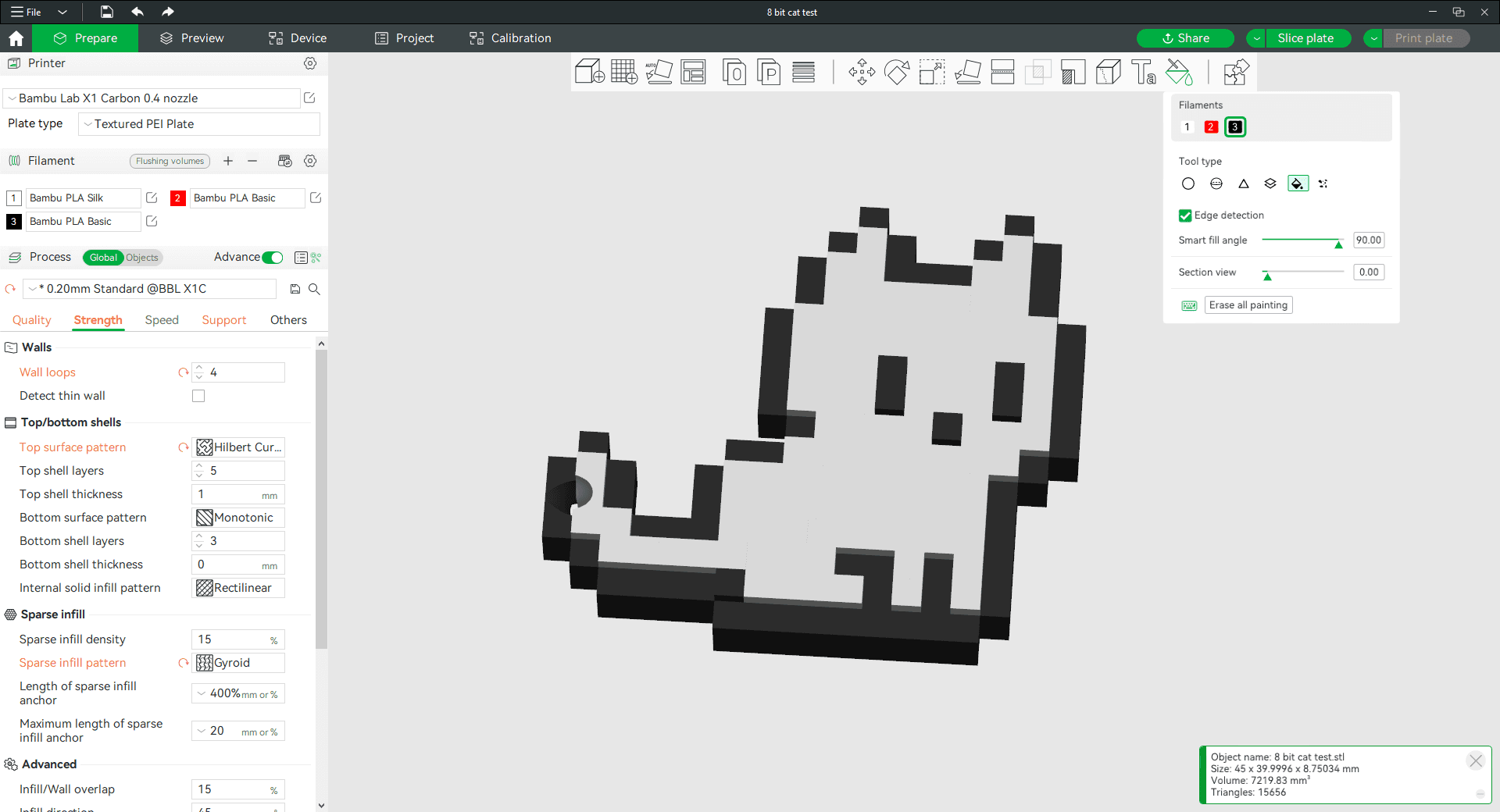 8 BIT CAT KEYCHAIN