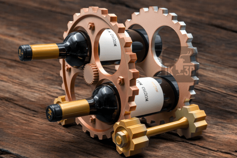 Steampunk Gears Wine Rack now available!