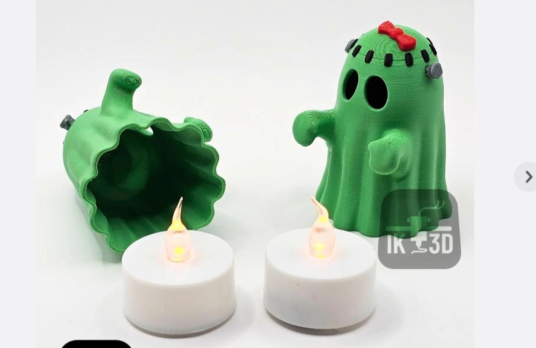 Mr and Mrs Frankenstein Ghost Candle Holders now available!