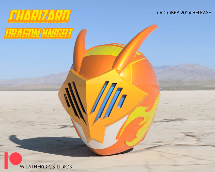 Charizard Dragon Knight Helmet now LIVE on Patreon