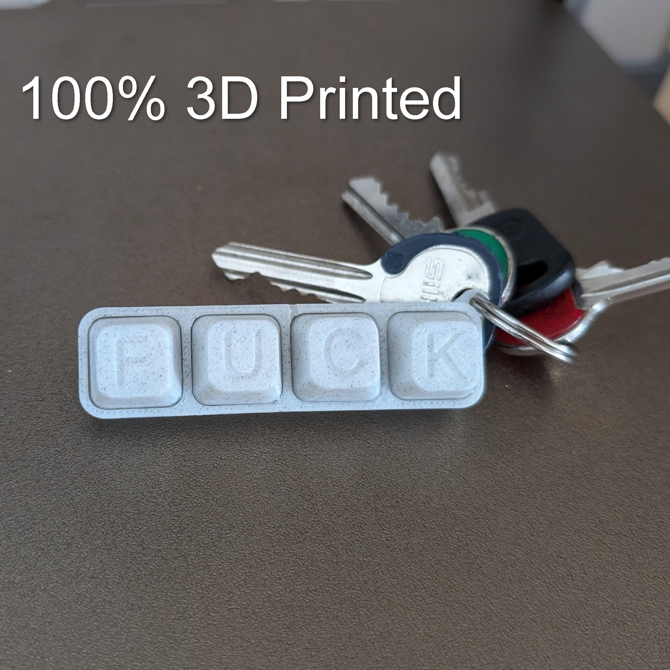 Fuck keyboard 100% 3D printed