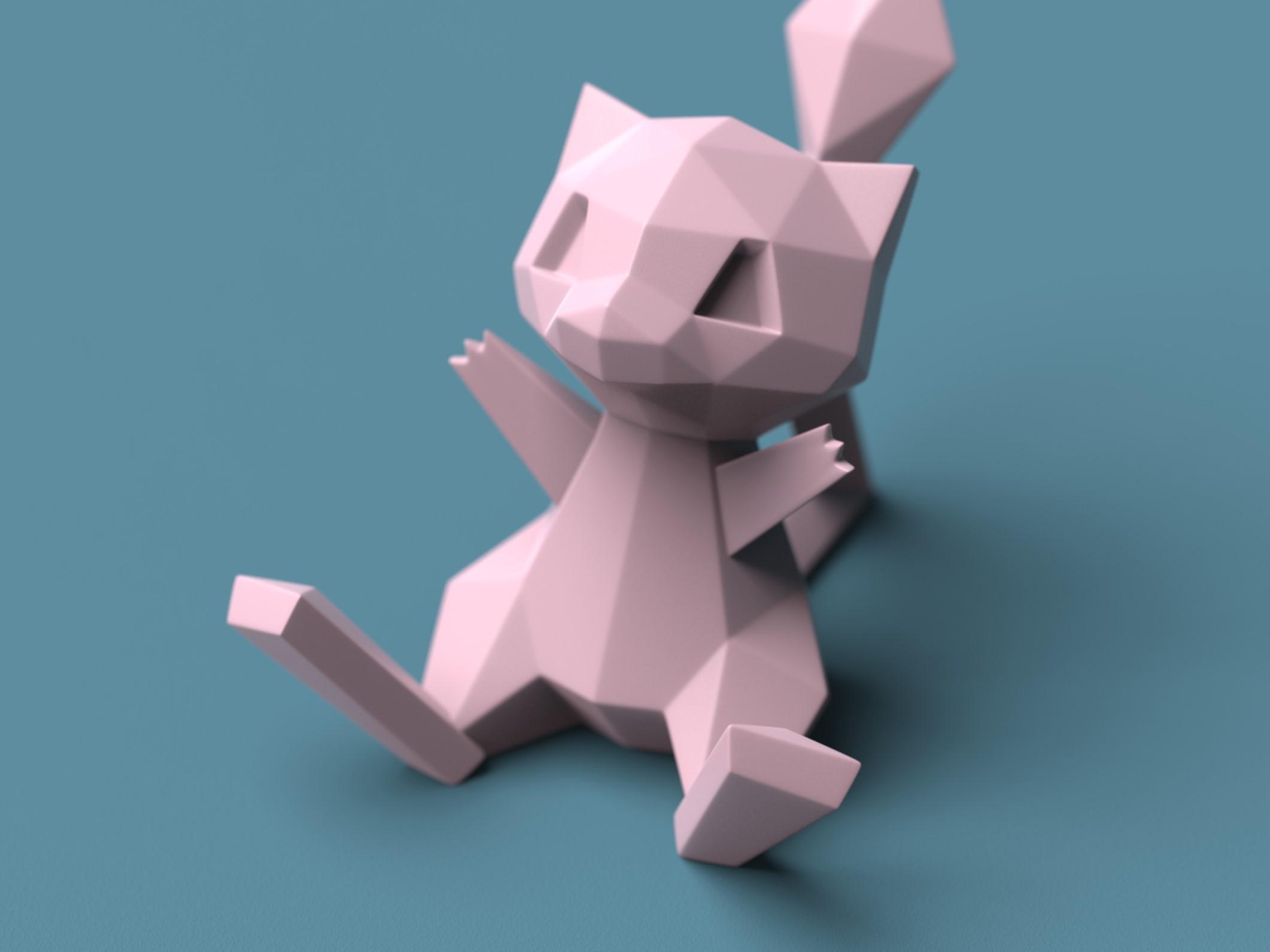 Low-poly Mew - NOW AVAILABLE