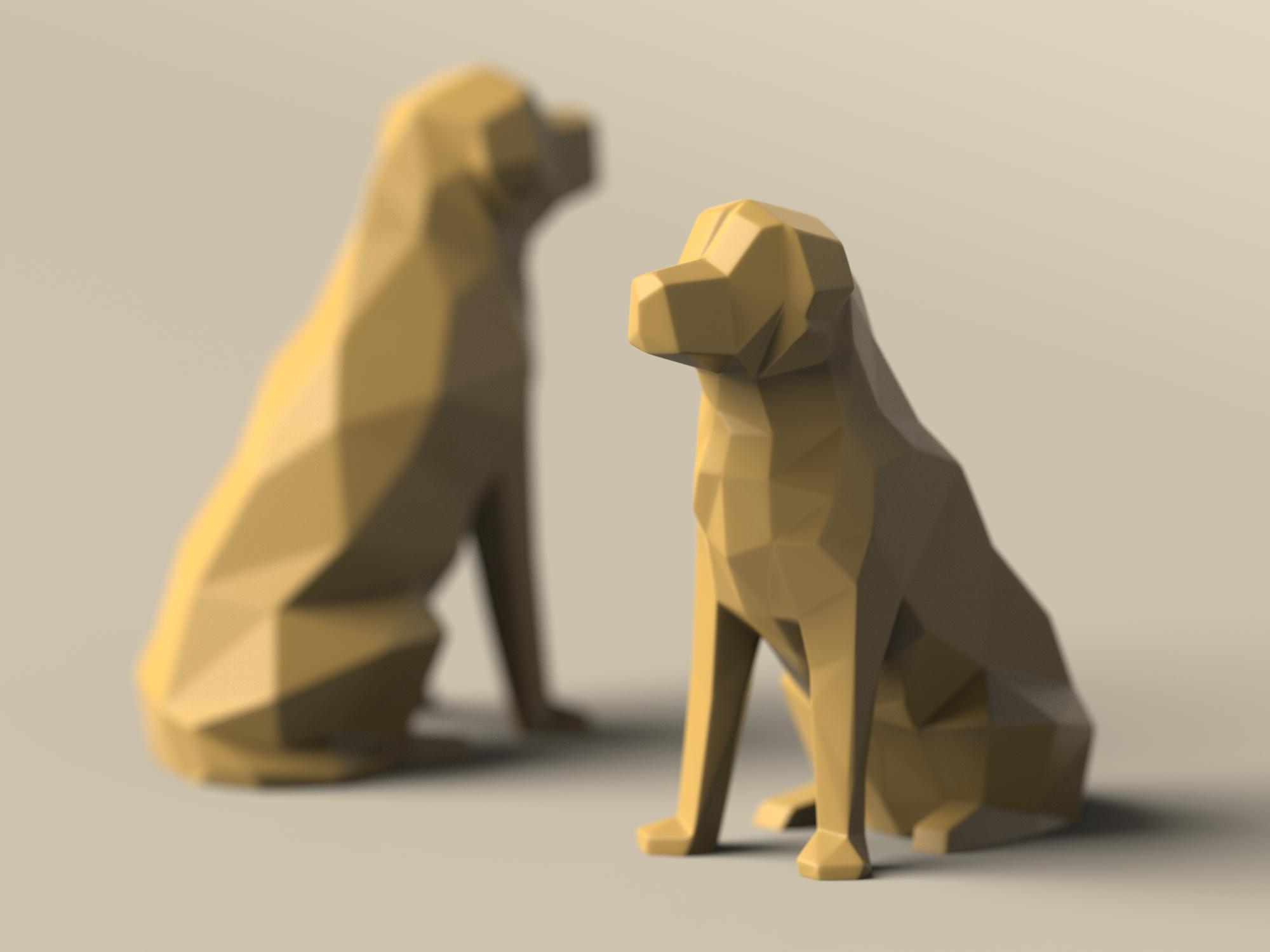 Low-poly Golden Retriever - EXCLUSIVE MODEL