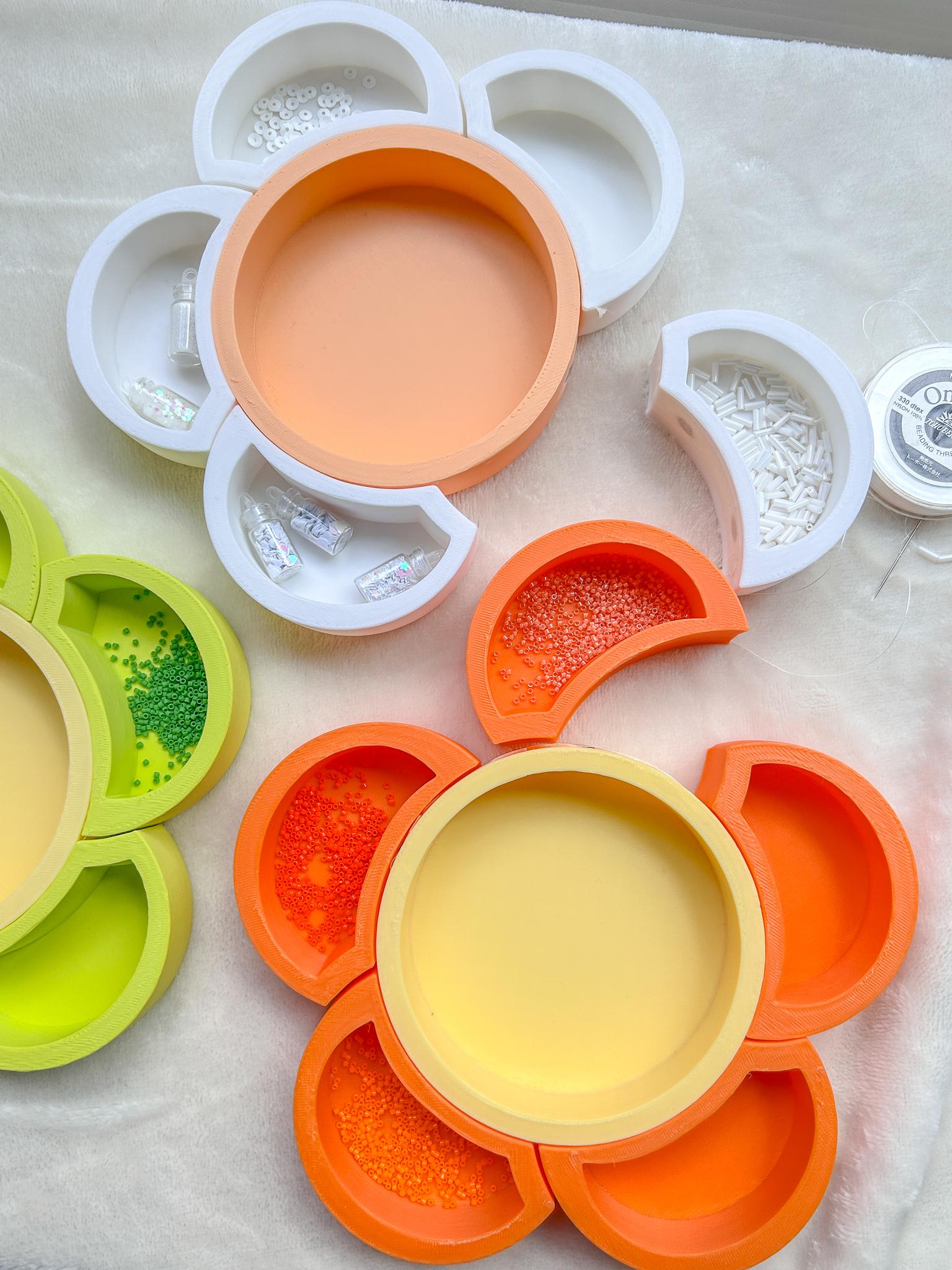 New Design Alert: Groovy Flower Petal Tray + Modular Organizer Clip Update