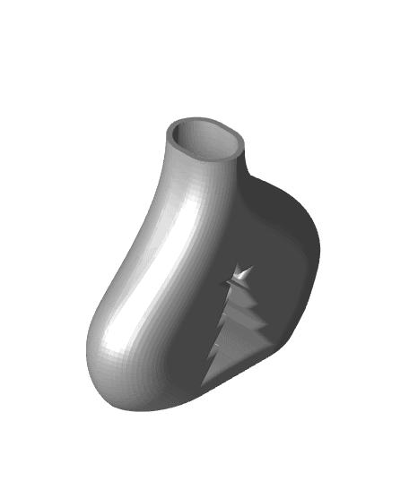 Christmas tree vase 3d model