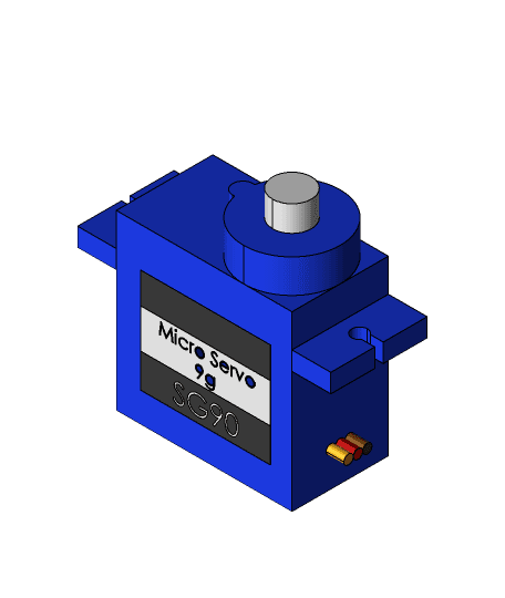 SG90 Micro Servo - 3D Model 3d model