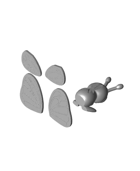 Butterfree (Easy Print No Supports) 3d model