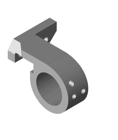 HMG7.2 Creality OEM Close Left Mount 18mm.stl 3d model