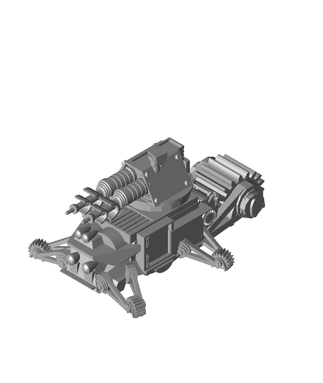 FHW: concept Junk Rocker Defense turret dual ray (BoD) 3d model