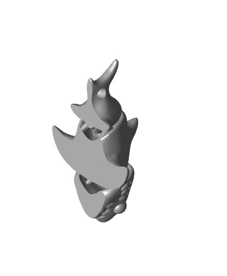 Mini Monster #3 Baby Shark Keychain 3d model