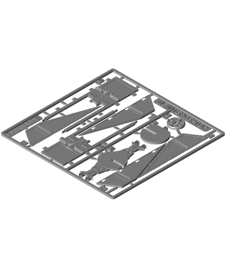 Tie Fighter Interceptor Kit Card 3d model