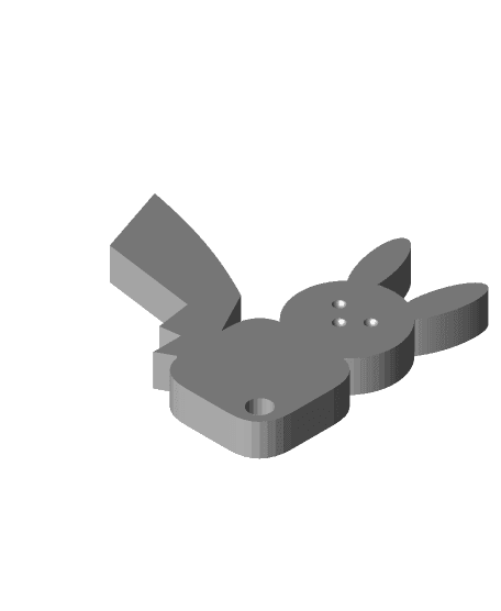 Peepachu Key Tag 3d model