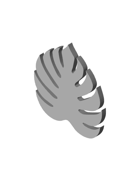 Monstera Leaf Coaster 3d model