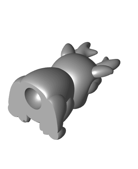 Sitting Reindeer Ornament 3d model