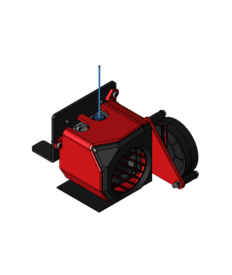 Blower fan replacement for the CR-10 Smart 3d model