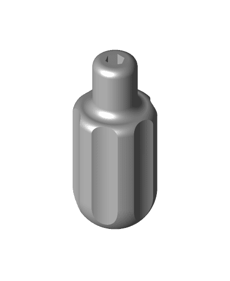 Stubby magnetic bit holder 3d model