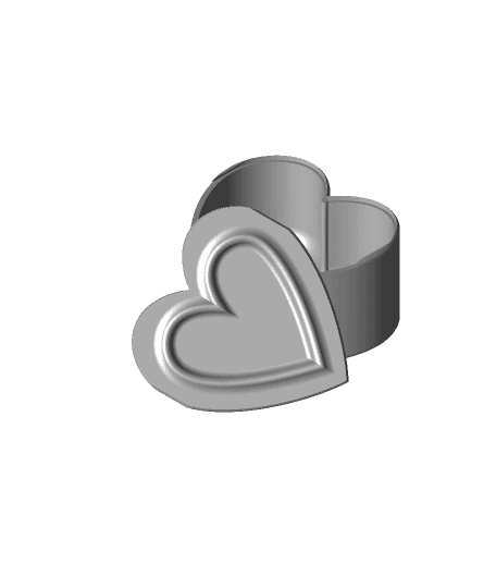 Sliding Heart Box - With More Heart 3d model