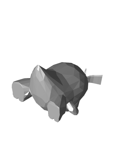 Low Poly Fuecoco - Fan Art 3d model