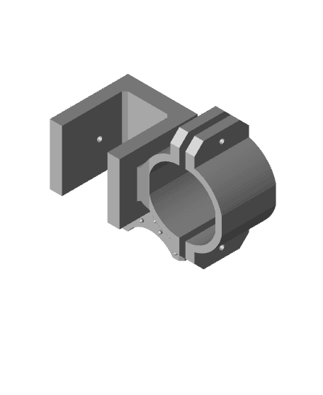 Rotary Tool Table Mount - Reinforced 3d model