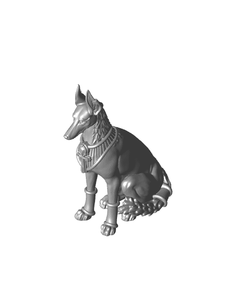 Anubis Hounds - 3 Model - Court of Anubis -  PRESUPPORTED - Illustrated and Stats - 32mm scale 3d model