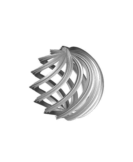 Spiral Christmas Balls 3d model