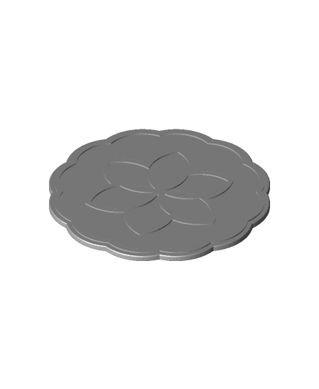 Mooncake coaster #1 | Celebrate the Mid-Autumn Festival, a Chinese holiday I call Moon Cake Day! 3d model