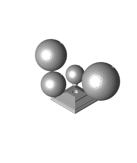 Screw Post Cap Bowling ball top 3d model