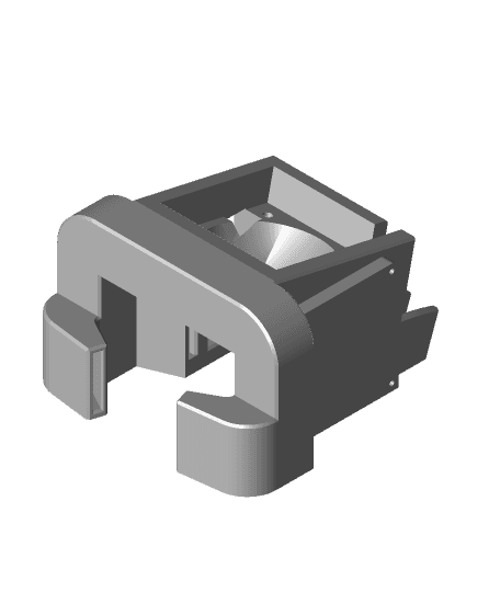 Satsana Ender 3 Fan Duct for Microswiss Hotend  3d model