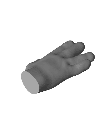 EMOJI HAND 🖖 VULCAN SALUTE 3d model