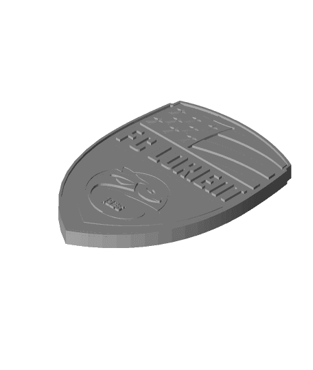 Football Club Lorient Bretagne Sud (Lorient) coaster or plaque 3d model