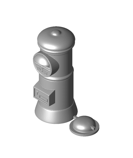 Japanese Mailbox Money Bank 3d model