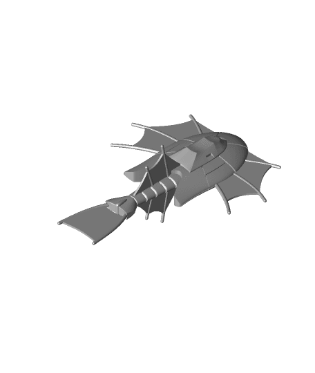 Triop Spelljammer Ship Miniature from dnd 2e 3d model