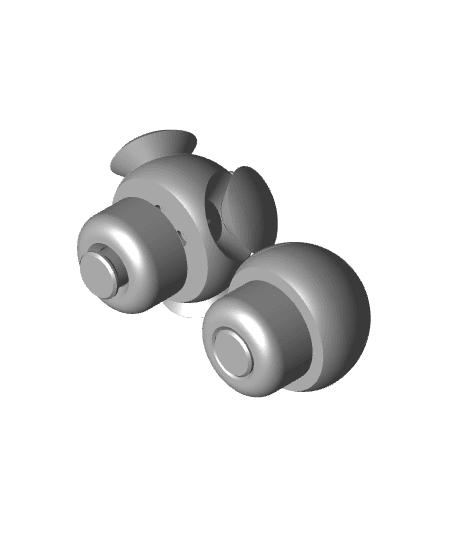 Mushroom Twisty Fidget 3d model