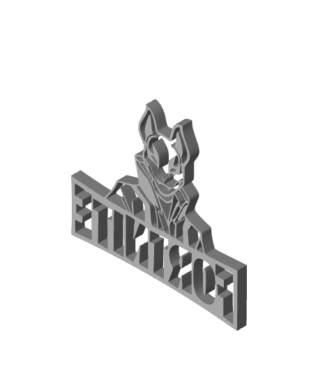 Fortnite sign fortnite logo fan art fortnight wall art home decor 3d model