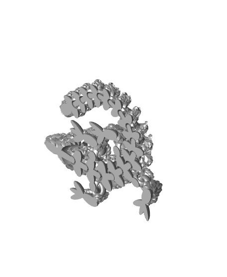 Shakaworld3D Basket Weave Dragon Release V2.stl 3d model