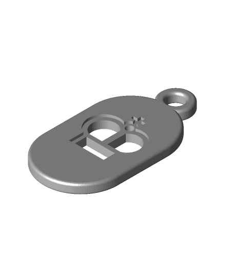 Key Fob - Chess King 3d model