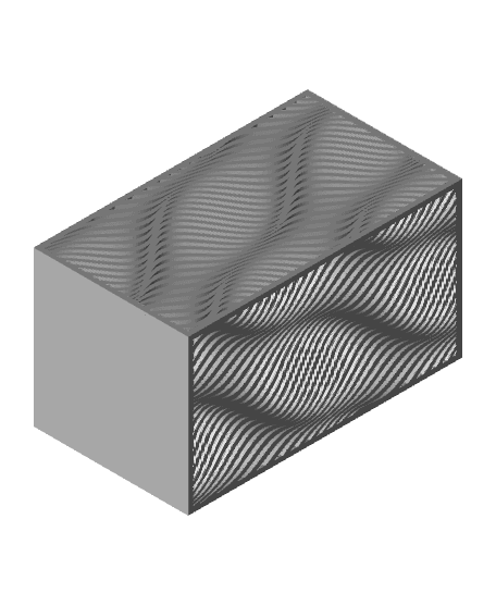 Wavy Pencil Pot - two sizes 3d model