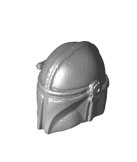 Mandalorian Head (Lego Compatible ) 3d model